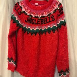 Red Jingle Bells Ugly Christmas Sweater
